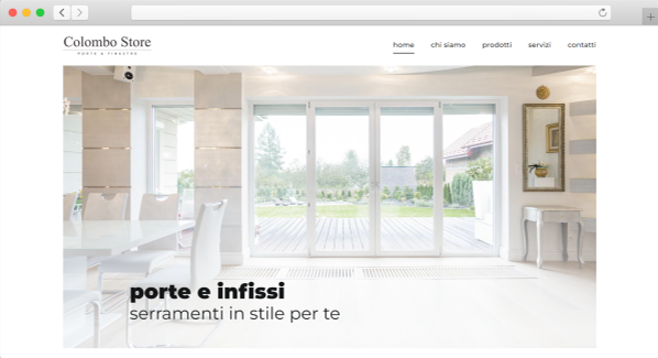 realizzazione del sito internet di Colombo Store a Modica