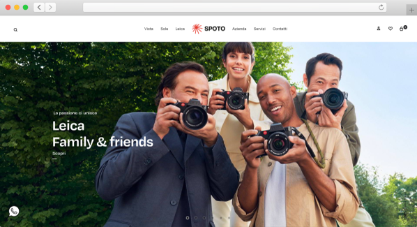 anteprima del sito e-commerce di ottica spoto di Ragusa realizzato da Jestosoft